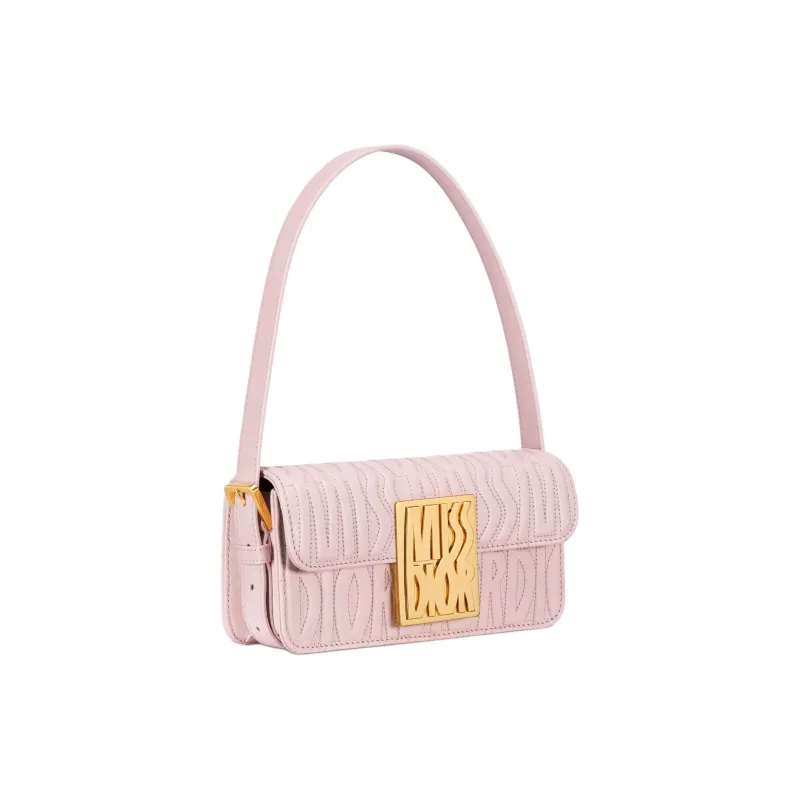 DIOR Miss Dior Cow Leather Handbag Shoulder Bag Women's Light Pink-2