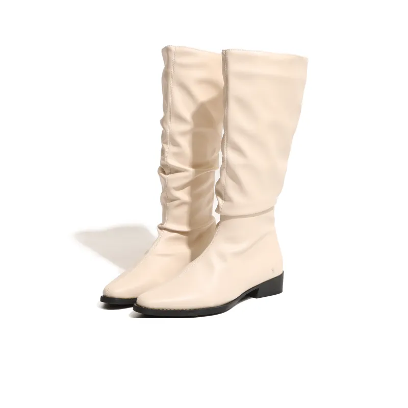 LXVB Slouch Boots Knee-high Boots 3cm Women's-32