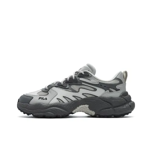 FILA Fern Anti Slip Wear Resistant Low Top Casual Shoes Men's Feather Gray/White Jade Gray