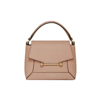 Strathberry Grained Calfskin Shoulder Bag Crossbody Bag Handbag Extra Mini Women's Dark Pink