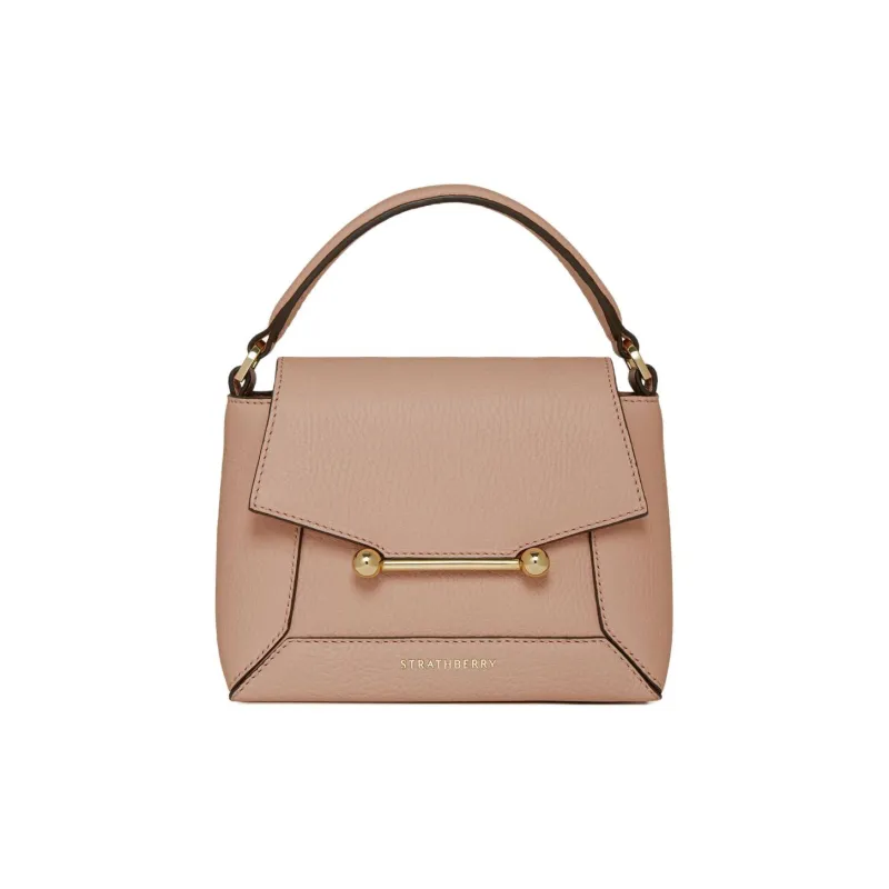 Strathberry Grained Calfskin Shoulder Bag Crossbody Bag Handbag Extra Mini Women's Dark Pink-0