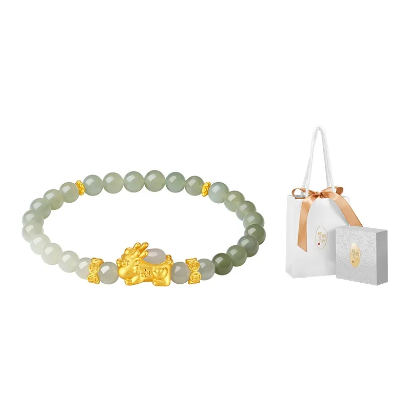 MAMADESHOUHU Hetian Jade Bracelets Pale Greenish White Jade Women's-2