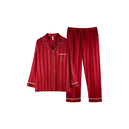 Xuan Liang Pajama Set Men's Cherry Red