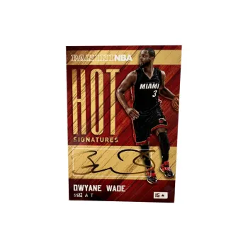 PANINI Wade Heat The Flash Gold Pen Autograph Signature Rare Card Pass Sports Cards 1 Pc