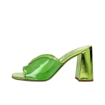 MIU MIU Slide Slippers Women's Green