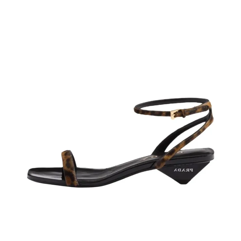 PRADA Honey Strap Sandals 3.5cm Women's Black-0