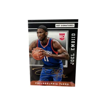 PANINI 76ers Embiid The Great Rookie Year Golden Pen Seal Signature Rare Card Sports Cards 1 Pc
