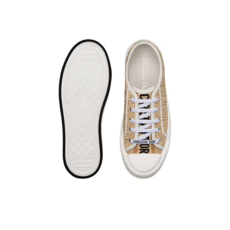 DIOR Walk'n'Dior Low-Top Skateboard Shoes Women's Light Brown-4