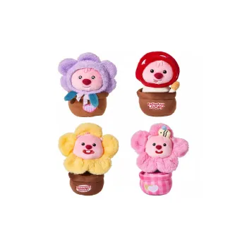 Zanmang Loopy The Beaver Zanmang Loopy Potted Plant Ornament Dolls Plush Doll 19cm Height