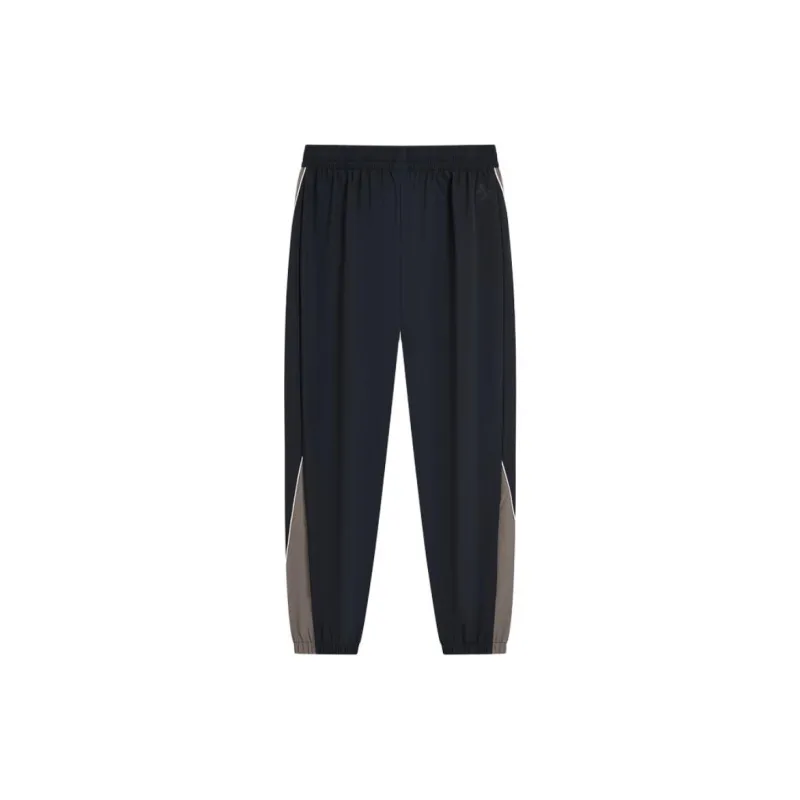 XTEP Knitted Sports Pants Men's Jet Black-1