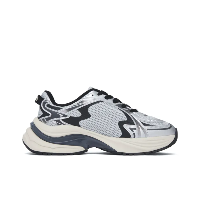 MLB New York Yankees Low Top Running Shoes Unisex Millennium Silver-1