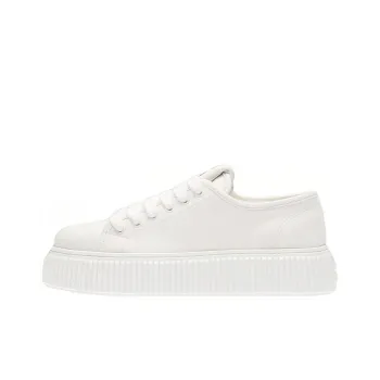 MIU MIU Low Top Stylish Skateboarding Shoes Women's White