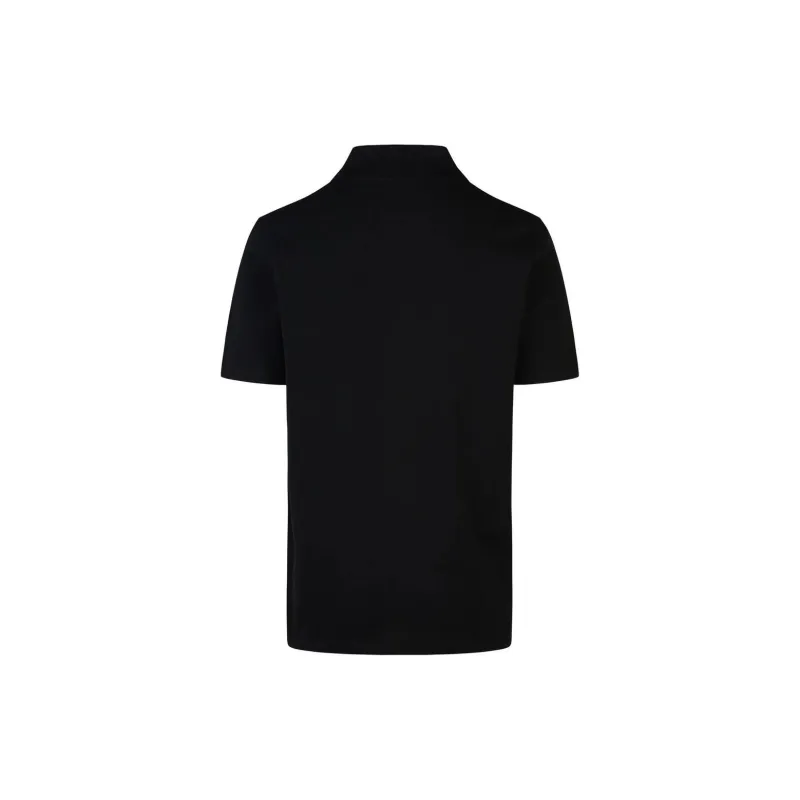BALMAIN Logo Embroidered Short Sleeved Polo Shirt-1
