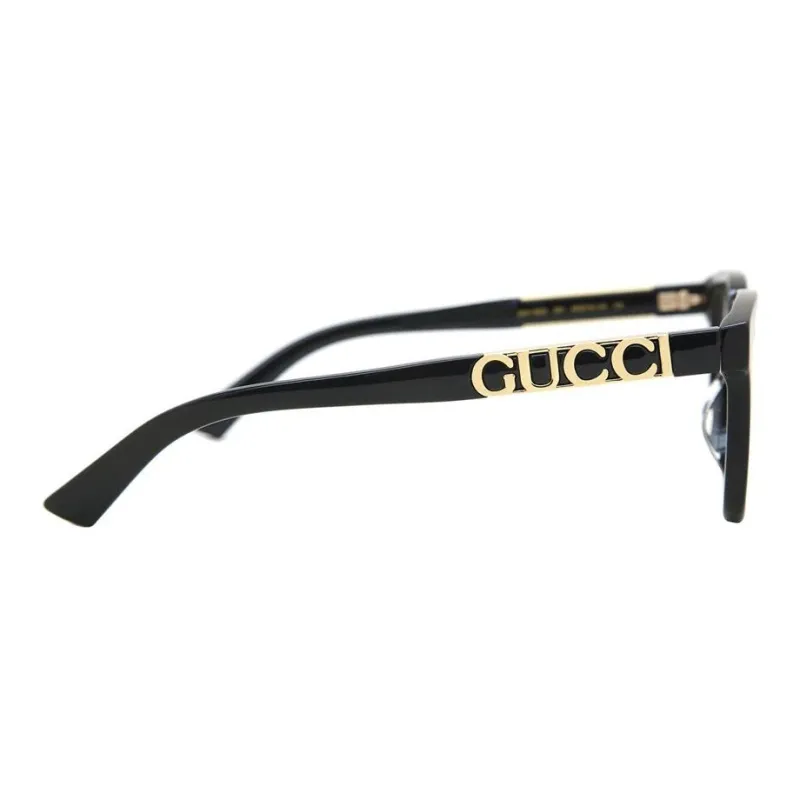 GUCCI Plastic Acetate Oval Eyeglass Frames Women's Black-2