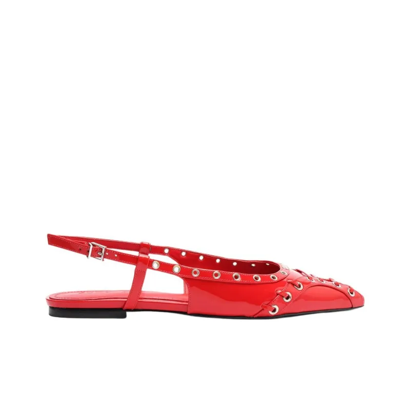 Schutz Ruth Casual Single Shoes Women's Red-1