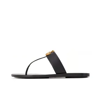GUCCI Leather Thong Sandals Women's
