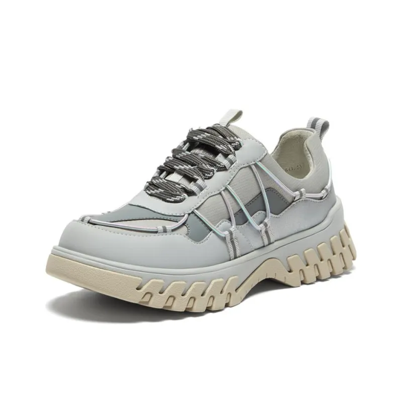 Hush Puppies Anti-Slip Wear-Resistant Low-Top Chunky Sneakers Women's-0