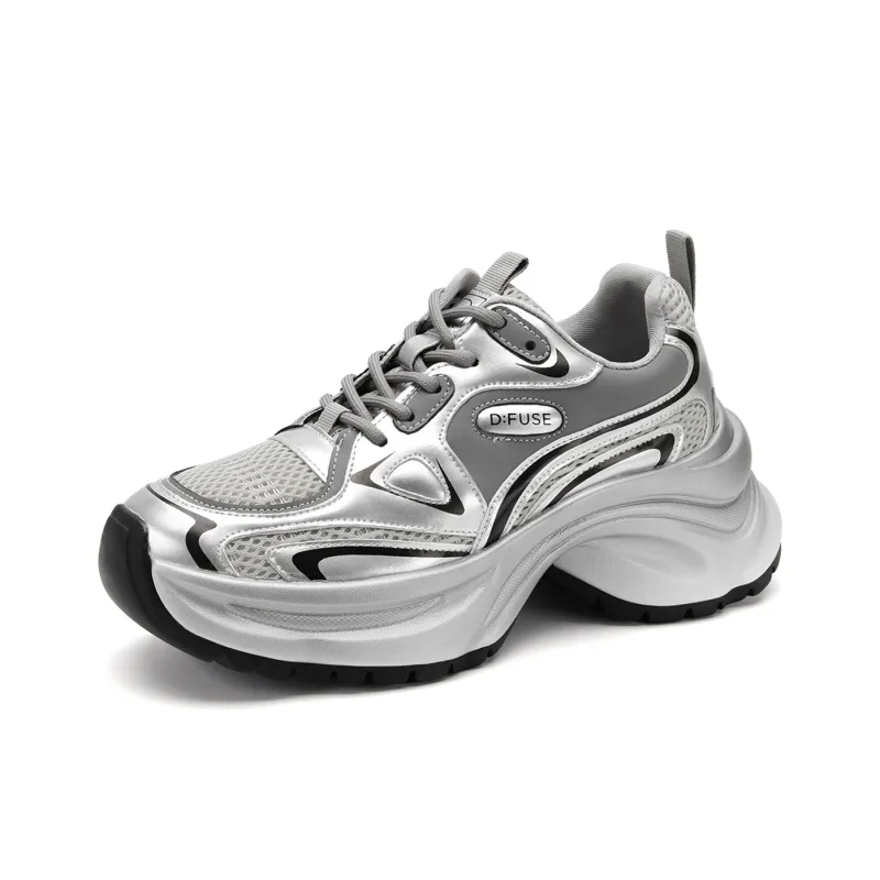 D:FUSE SCANDINAVIA Cushioned Slip-Resistant Abrasion-Resistant Low-Top Chunky Sneakers Women's-2