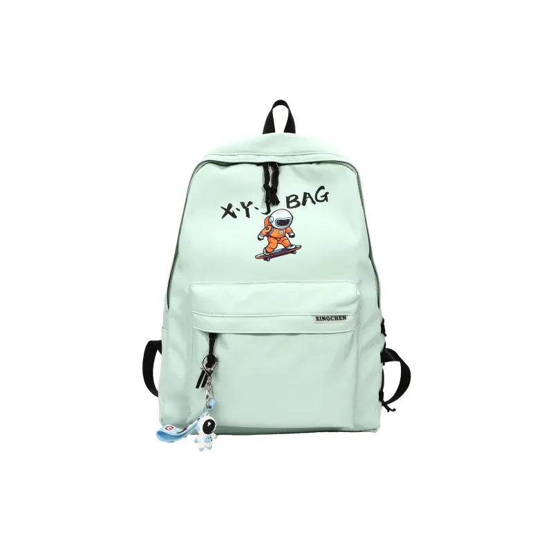 OURFUN Nylon Backpack Regular Women's Black/White/Pink/Light Green/Lake Blue-8