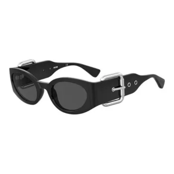 MOSCHINO Acetate Irregular Shape Sunglasses Women's Black