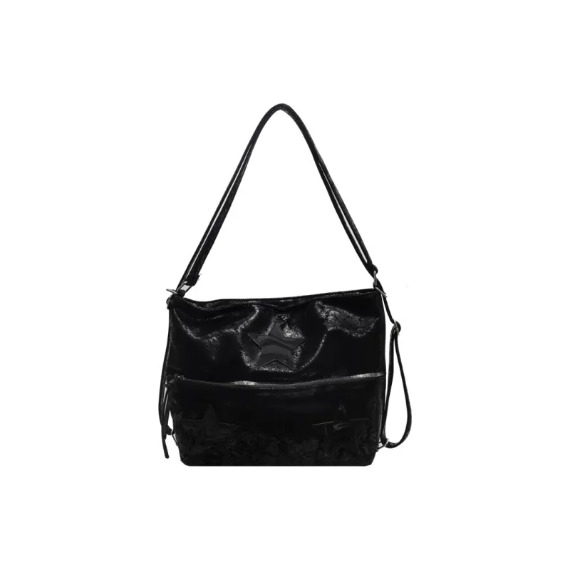 DALO PU Backpack On The Shoulder Women's Silver/Black/White-6