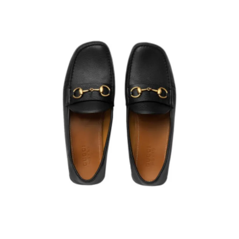 GUCCI Horsebit Casual Shoes Men's Black-2