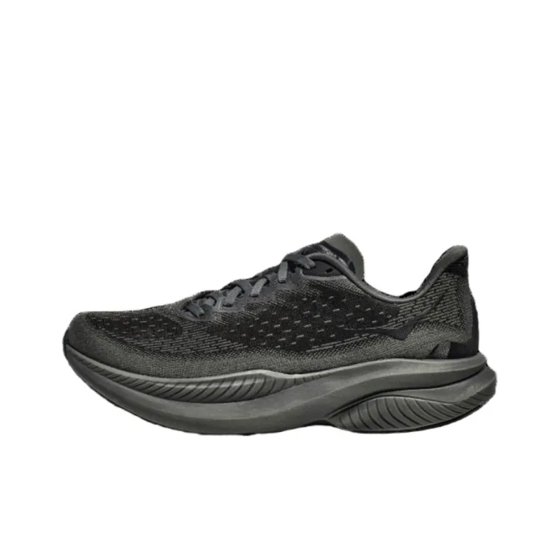 HOKA ONE ONE MACH 6 Slip Resistant Low Top Training Running Shoes Women's Black-0