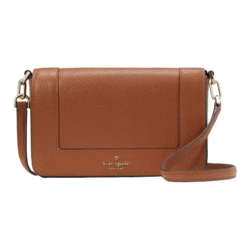 Kate Spade Leather Shoulder Bag, Crossbody Bag Trumpets Women's Hot Gingerbread