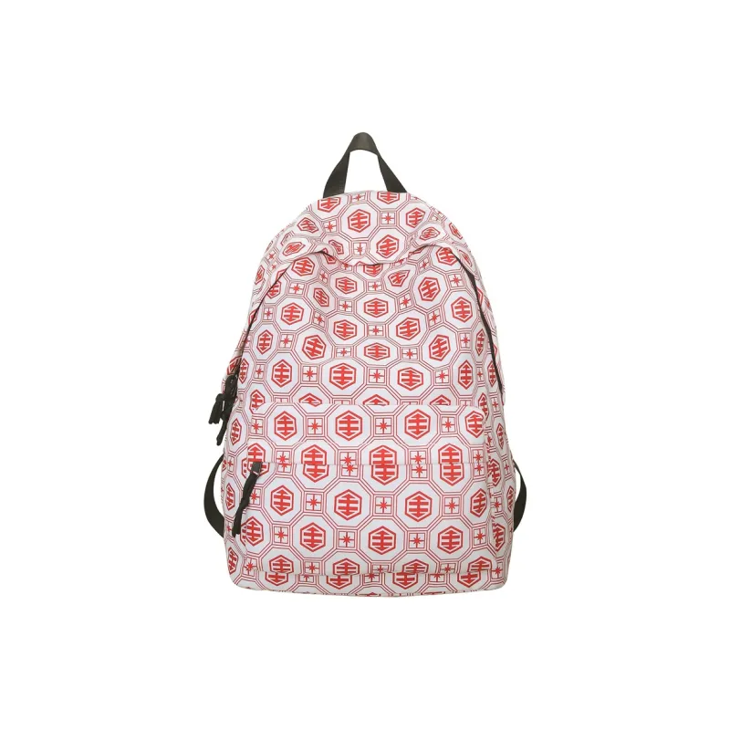 KAKAXI Nylon Backpack Black/White/Orange Red/Red-10