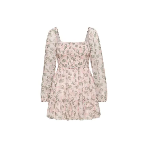 ARITZIA Long-Sleeved Dresses Women's Talc Pink Bitter S/Slippery Pink