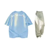 Set (Carolina Blue Heavyweight Upgrade T-Shirts+Yellow Mud Jeans)