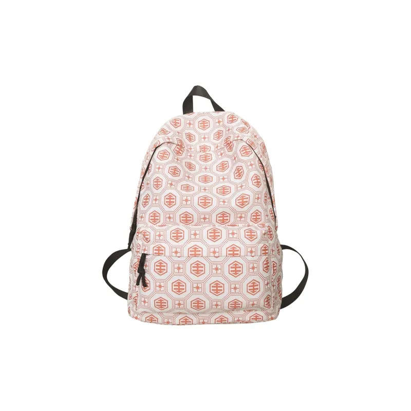 KAKAXI Nylon Backpack Black/White/Orange Red/Red-9