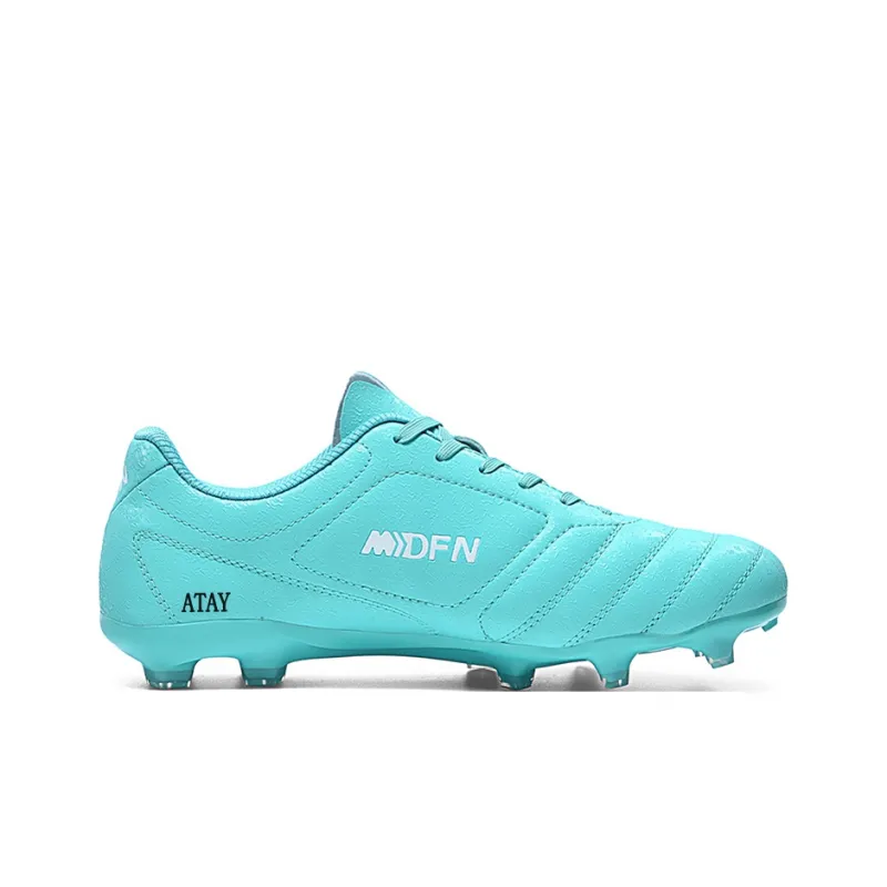ATAY Anti-Slip Wear-Resistant Soccer Shoes Unisex Aqua-1