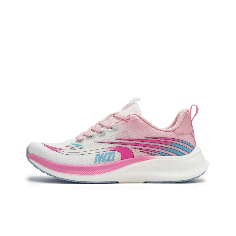 IWZI Low Top Running Shoes Unisex Blue Pink Mismatched Color-1