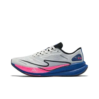 Erke Dust 2.0 Cushioning Rebound Low-Top Running Shoes Men's Fuchsia Blue Color Scheme