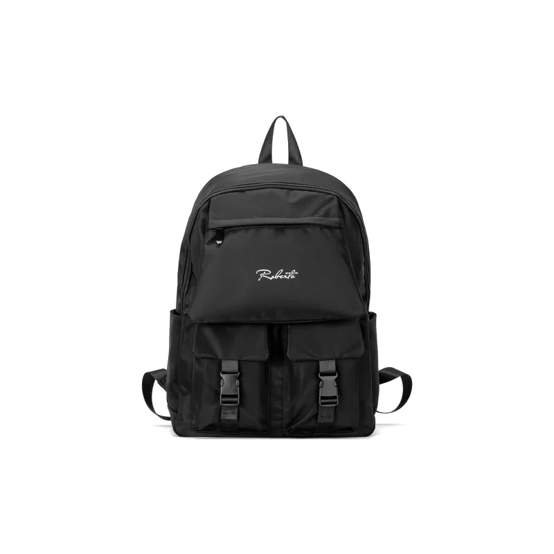 ROBERTA DI CAMERINO Fabric Backpack Unisex Khaki/Black-4