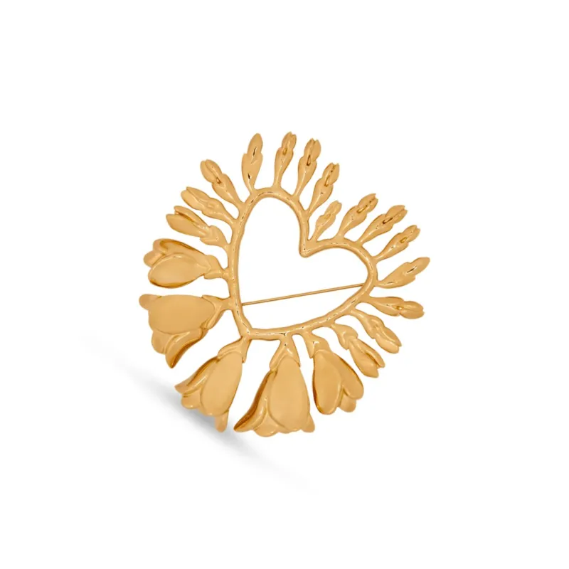 Oscar De La Renta Wisteria Polished-finish Brooch-1