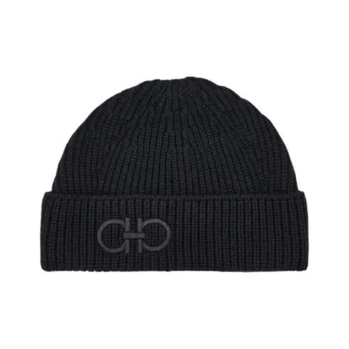 Ferragamo Gancini-logo Wool Beanie