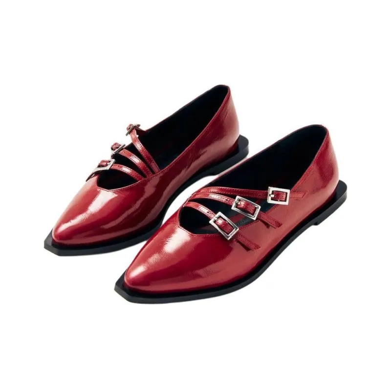 ALOHAS Jive Oni Casual Single Shoes Women's Red-2