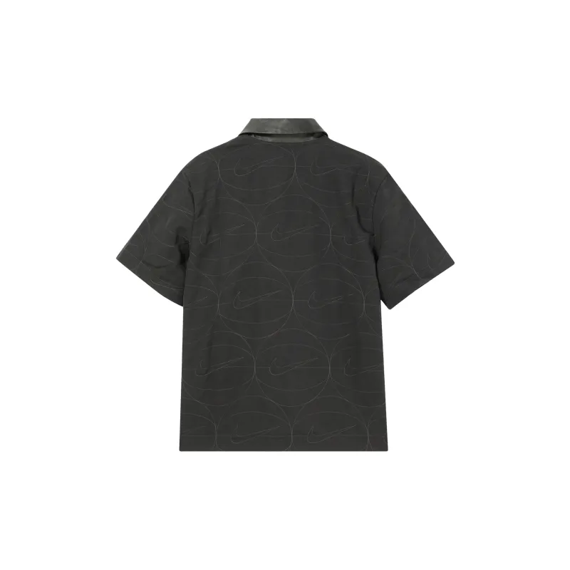 Nike Men's Woven Casual Basketball Short-Sleeve Shirt Black-1