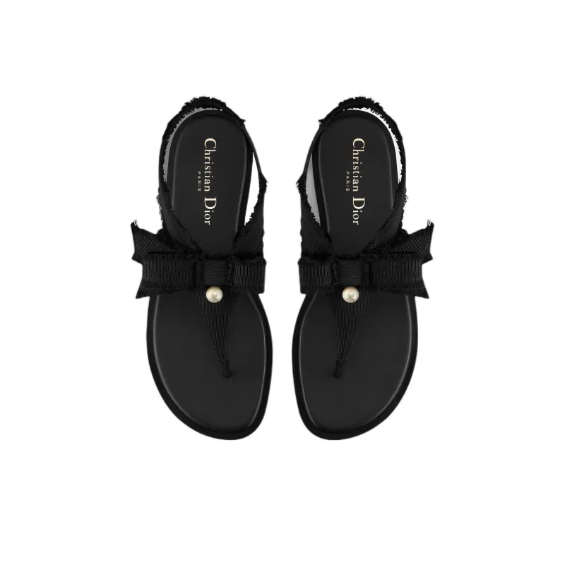 DIOR Adiorable One Strap Sandals Women's Black-3