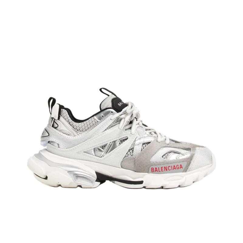 Balenciaga Track Low Top Chunky Sneakers Women's Silver-1