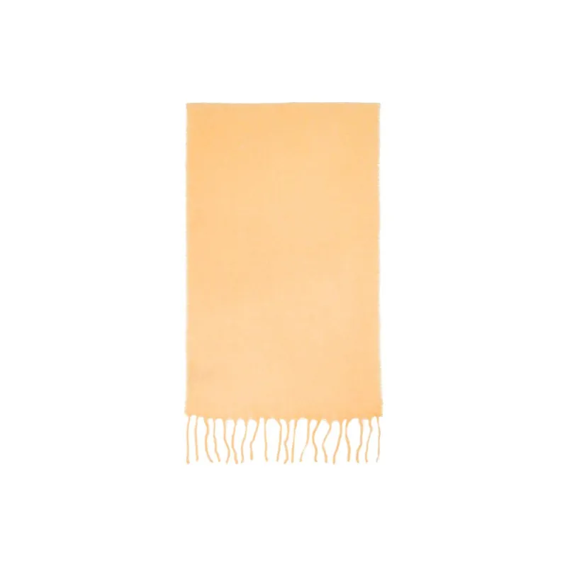 GANNI Mohair Knit Scarves Women's Yellow/Green-0