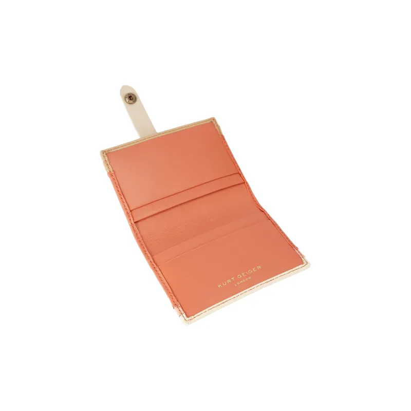 Kurt Geiger London Leather Card Holder Women's Orange-3