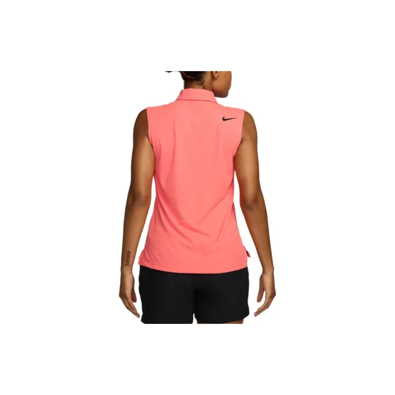 Nike Dri-FIT ADV Sleeveless Golf Polo Shirt Women's Peach-1