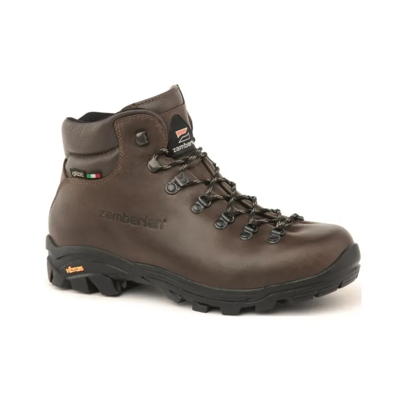 Zamberlan Slip-Resistant Mid-Top Trekking Shoes Men's Brown-1