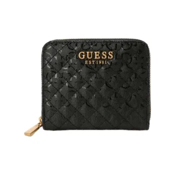 GUESS Synthetic Leather Wallet Small Size Women's Black