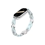 Cut-Out Magnetic Leather Chain-Blue