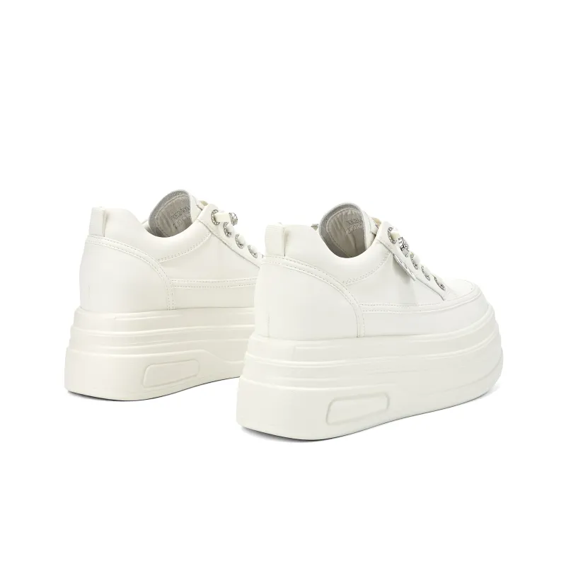 KEKAFU Cushioning Support Height Increasing Low-Top Casual Shoes Women's-4