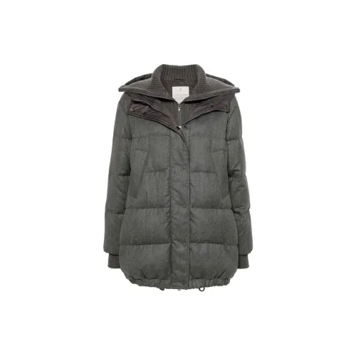 Brunello Cucinelli Down Jackets Women's Gray